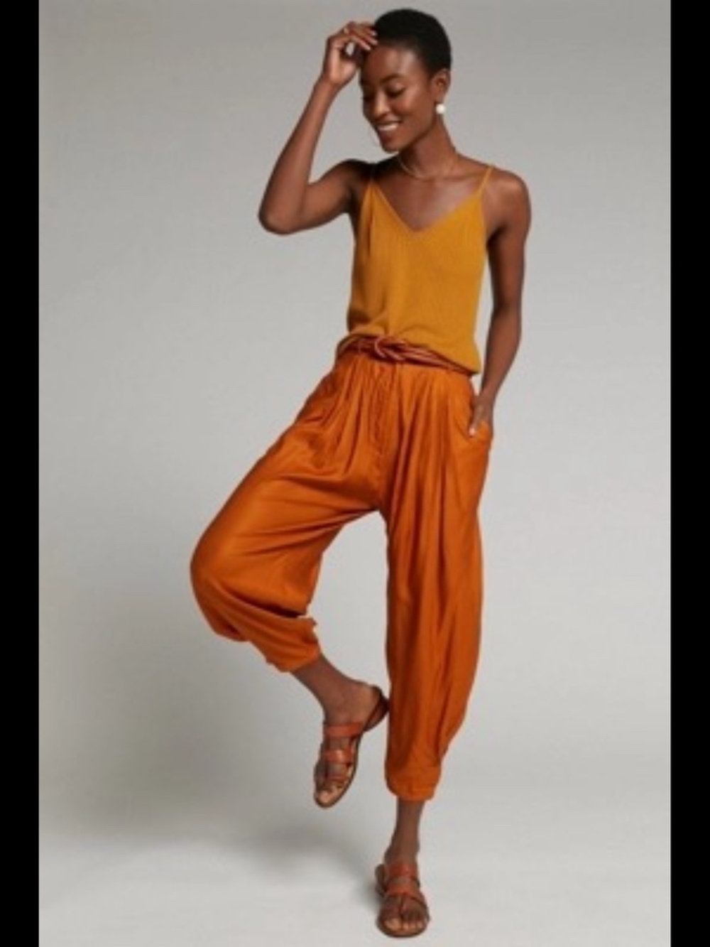 Anthropologie Astrid Pleated Harem Pants - Picture 5 of 16